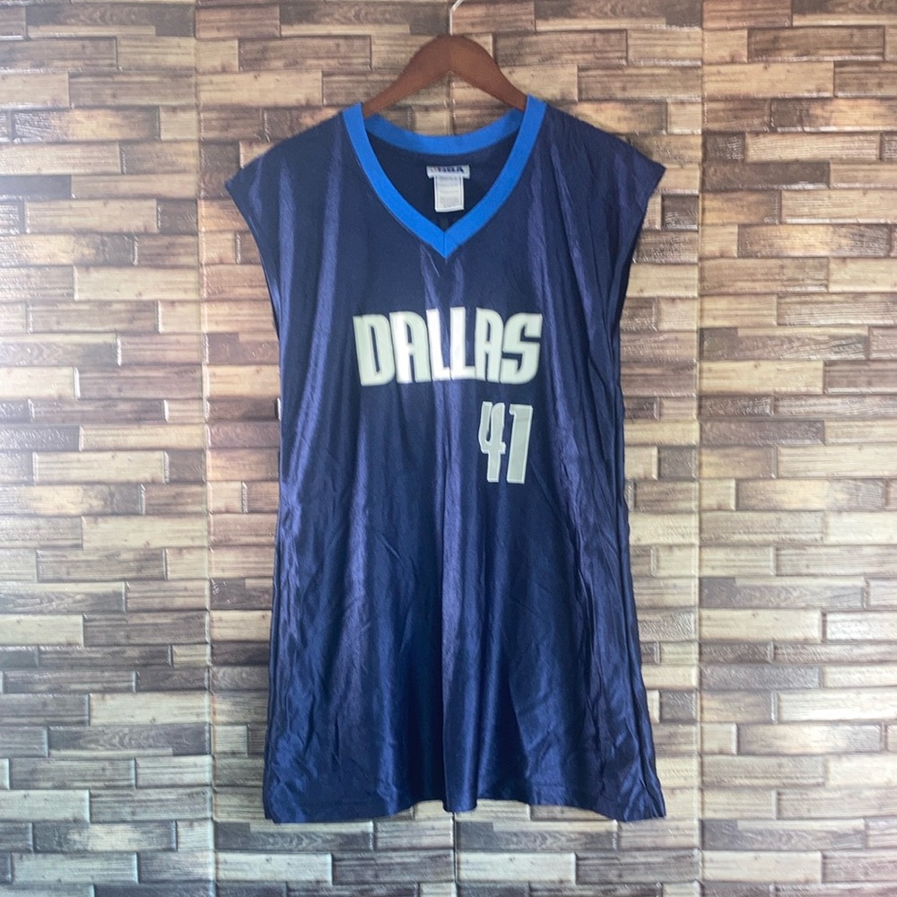 Vintage DIRK NOWITZKI #41 Jersey Dallas Mavericks - NBA Jersey Sz XL